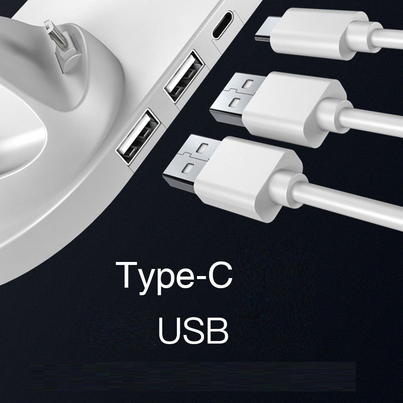 6-in-1 Wireless Fast Charging Dock Station for iPhone & Smart Devices – 10W/15W USB Charging Pad