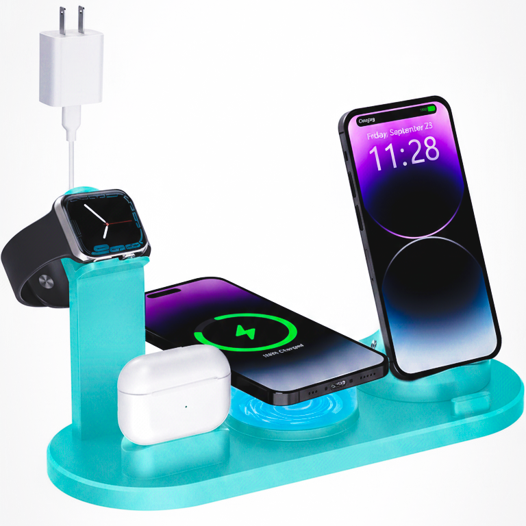 4-in-1 Fast Charging Station – Wireless Power Dock